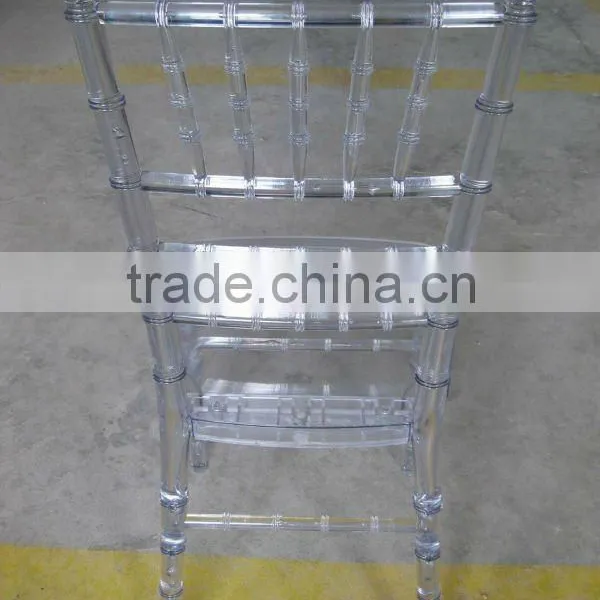 Wholesale Clear Crystal Plastic Chiavary Wedding Chairs photo-3
