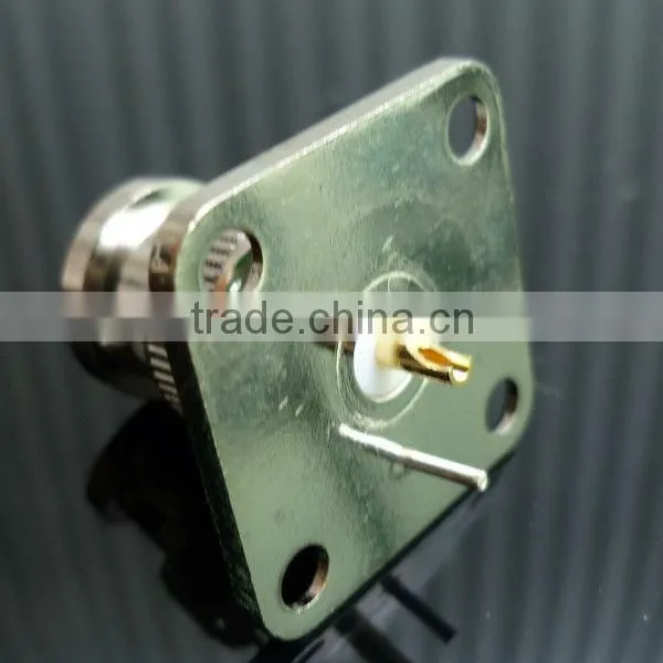 RF Coaxial Connector BNC Male 4-hole Panel Mount photo-3