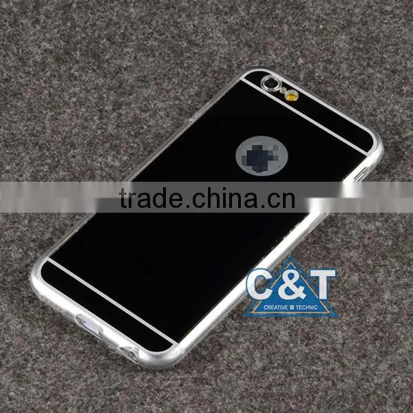C&T Fashion Gold Mirror Face Mixed Tpu Gel Case Newest Design for Iphone 6 photo-6