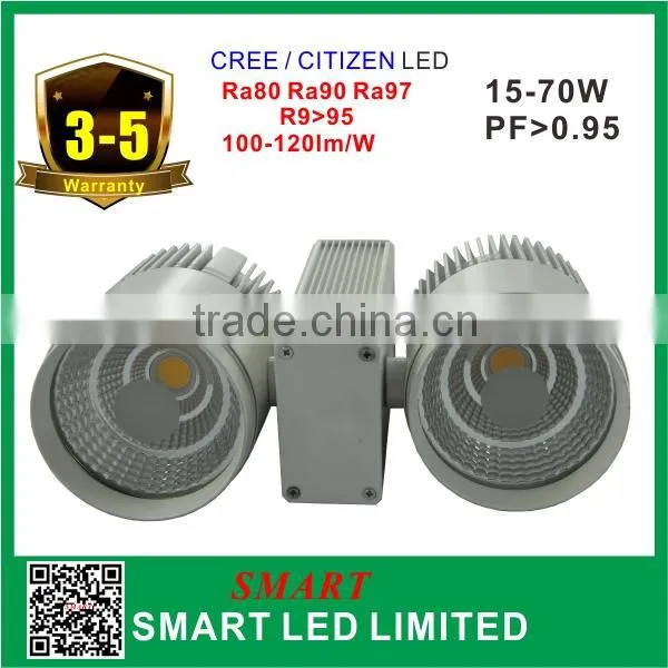 Double Head 40W 2*20W LED Track Rail Light