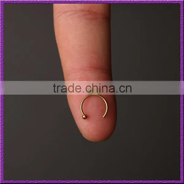 Unique 316L Best-selling Gold Plated Body Jewelry Nose Stud Piercing photo-3