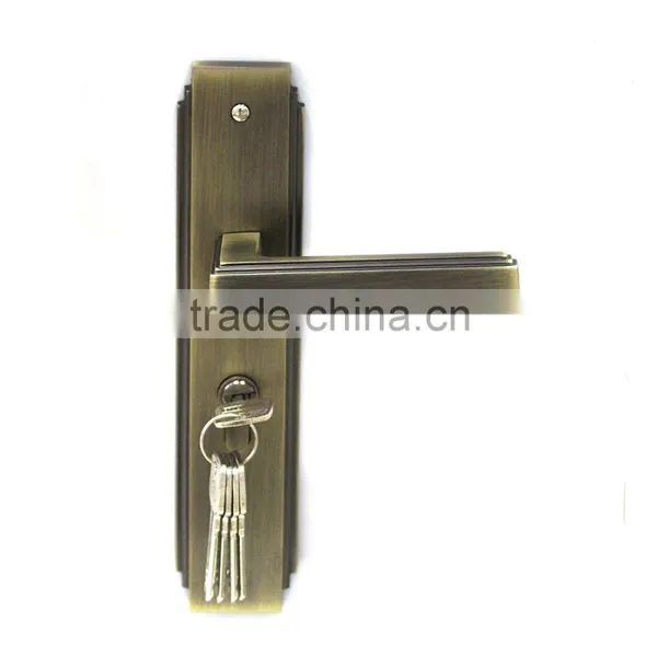 TRI-CIRCLE Zinc Alloy Lever Door Lock and Handle,lever Handle Door Lock Set photo-3