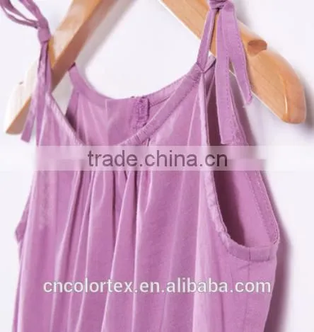 China Girls Summer Cotton Chiffon Pleated Braces Princess Skirt photo-3