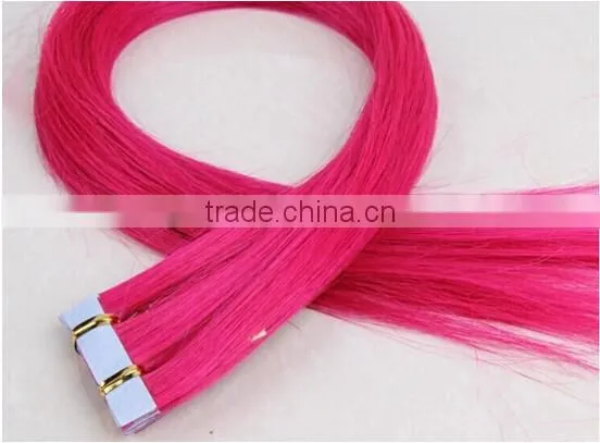 Wholesale Price 6A Grade Top Quality Brazilian Virgin Hair Double Drawn Colorful Tape Hair Extensions photo-6