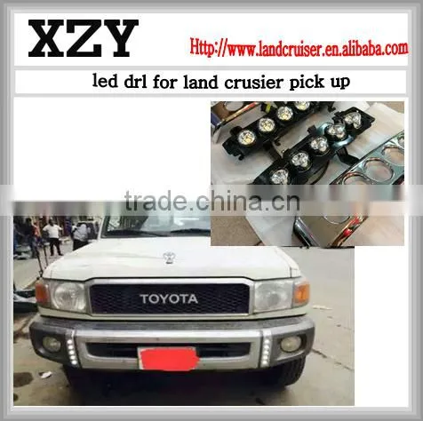 Front Bumper Led Drl Daytime Running Light for Land Cruiser Pick up LC70