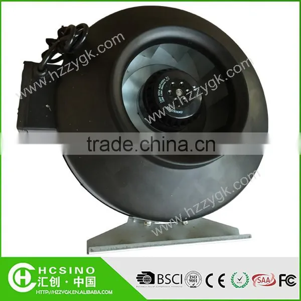 Various Top Quality CE/RoHS/SAA/FCC Certification Iron Metal Hydroponics Duct Fans/Steel Casing HVAC Air Exhaust Fan With Flange photo-6