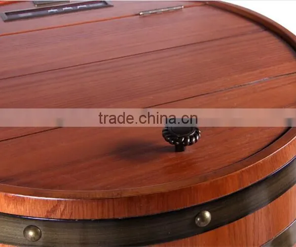 Carved Logo Design Wood Refrigerator Cabinet 48volume Thermoelectric Wine Refrigerator photo-5