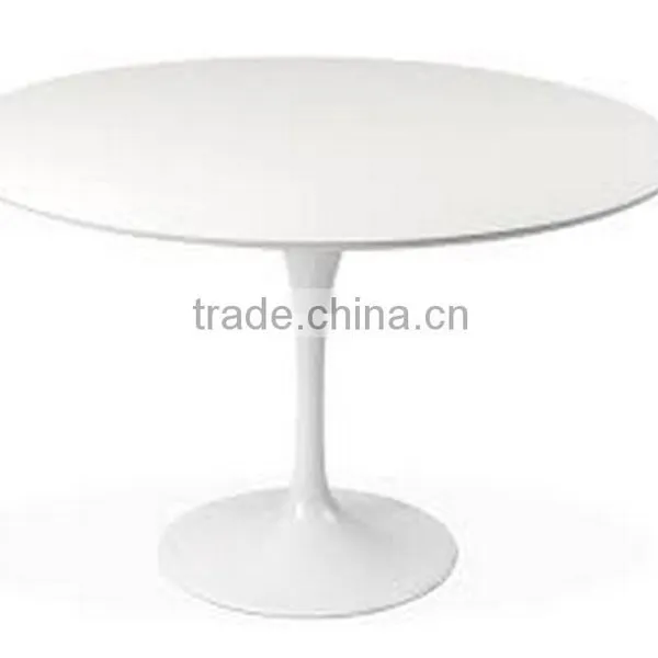 White Eero Saarinen Fiberglass Saarinen Tulip Table Replica photo-2