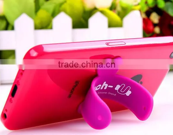 Newest Factory Touch-c Sticker Silicone Mobile Phone Stand photo-2