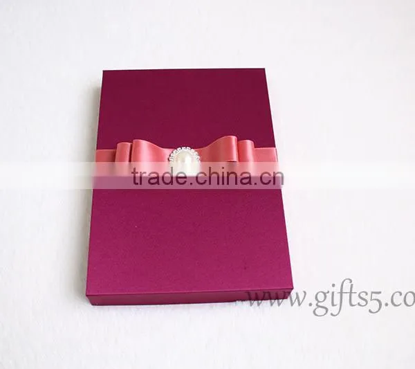 Custom Handmade Luxury Wedding Invitation Gift Box Wedding Belt Gift Box photo-4