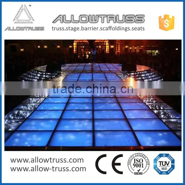 New Arrival Aluminum Assemble Glass Stage With Adjustable Height photo-4