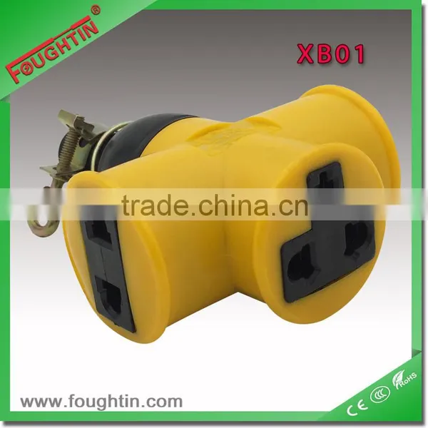 13A 3way American Plug World Travel Socket Adaptor photo-3