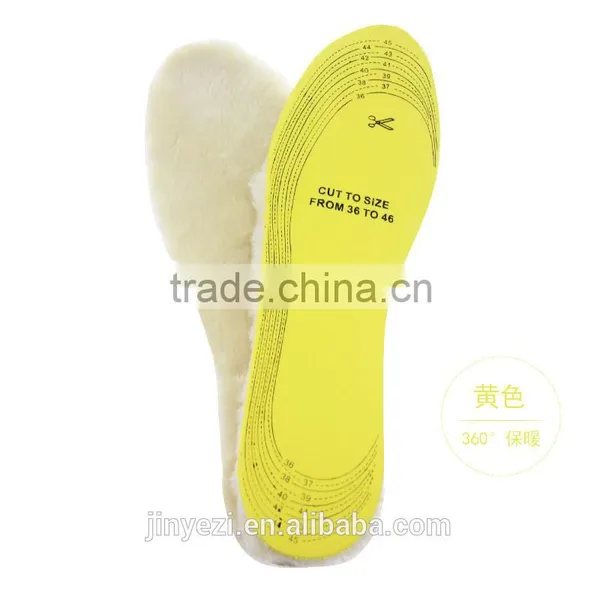 High Quanlity Sheep Wool Latex Foam 100% Soft Warm Keeping Insoles for Shoes