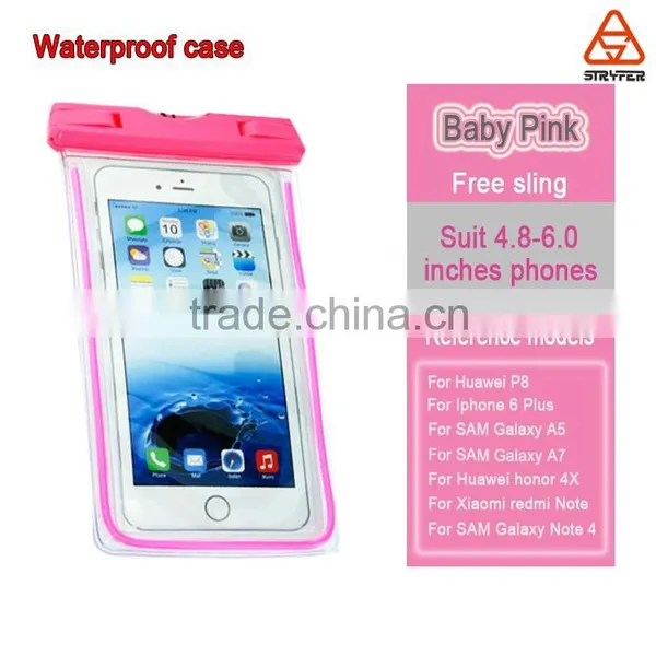 Luminous Transparant Water Proof Bag Phones Portable Outdoor 100% Sealed Waterproof Case photo-5