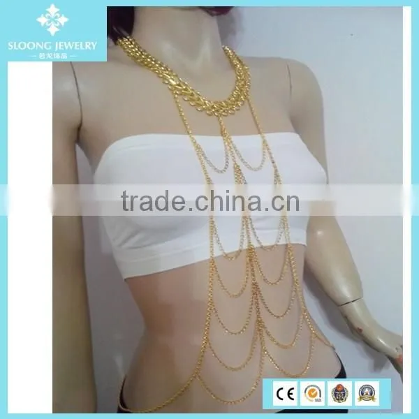 Gold Filled Body Belly Chain Jewelry Factory photo-2