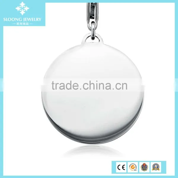 Silver Pendants Engraveable Baby Shoe Charm in Sterling Silver photo-3