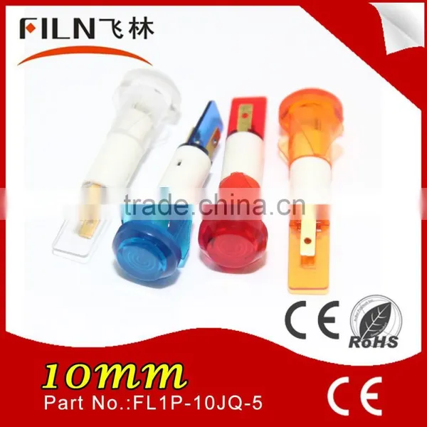 2015 Plastic High Light 10mm 230v Neon Mi-bulb Yellow Flashing Led Lights photo-5