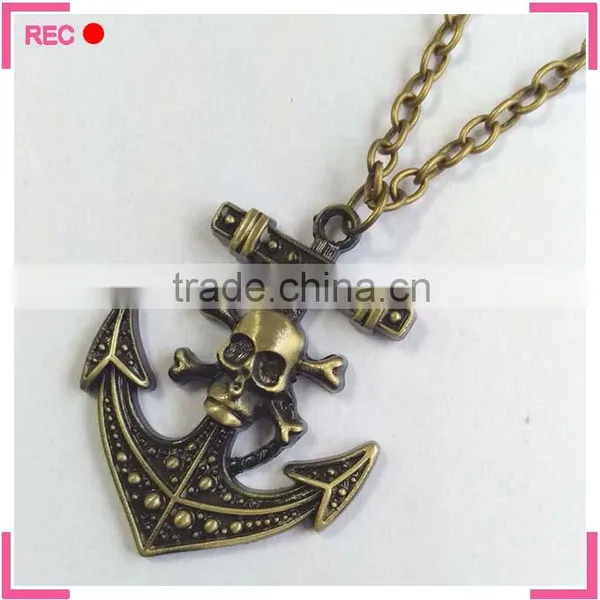 Pirate Shaped Pendant Necklace, for Party Punk Necklace photo-2