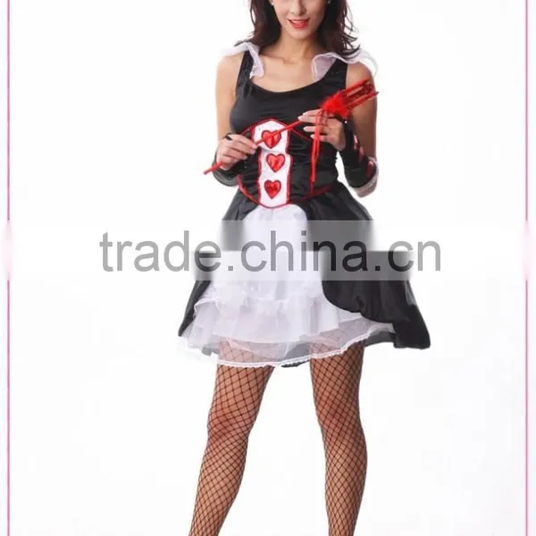 High Quality Fairytale Costumes Red Heart Queen Costume Ladies Halloween Costumes photo-4