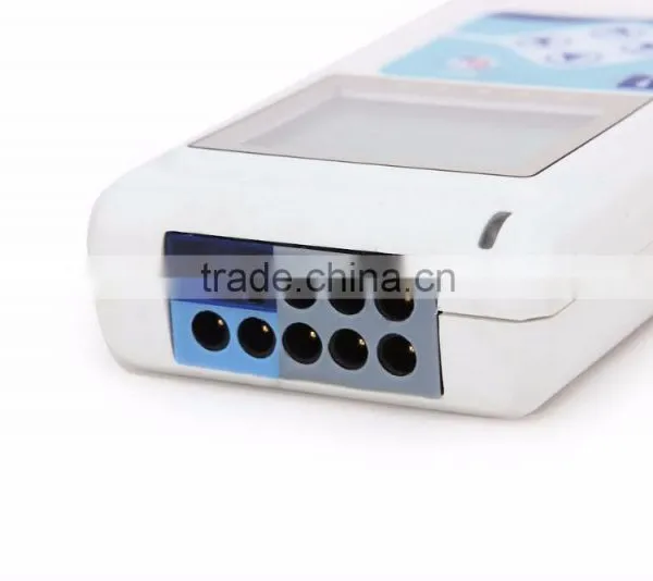 CE ISO 12 Channel 12 Lead Color LCD Display Mini Holter ECG With 24 Hours Recorder photo-3