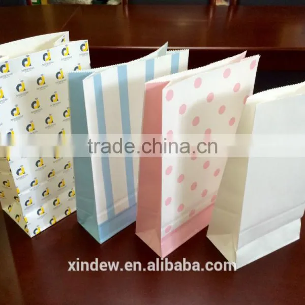 Flexo Printing Flat Bottom Kraft Paper Bag