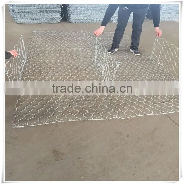 2017 Qiangyu Hot Sale Galvanized and PVC Coated Gabion Wire Mesh Box photo-2