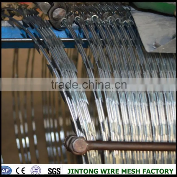 Sus304 Concertina Razor Wire Coil / Stainless Steel Razor Barbed Wire photo-6