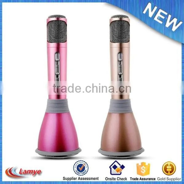 Golden and Rose Golden K068 Bluetooth Speaker Microphone Bluetooth Wireless Microphone K068 photo-3