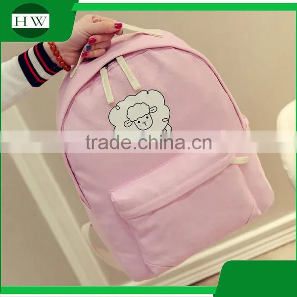 China Supplier Promotional Custom Cartoon Canvas Children Kids Camping School Bags Backpack photo-5