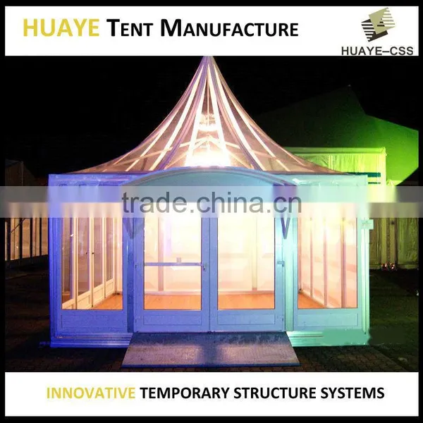 Luxury Glass Wall Roof Full Clear Aluminum Structure Wedding Party Tent for Events With Lining Decor photo-2