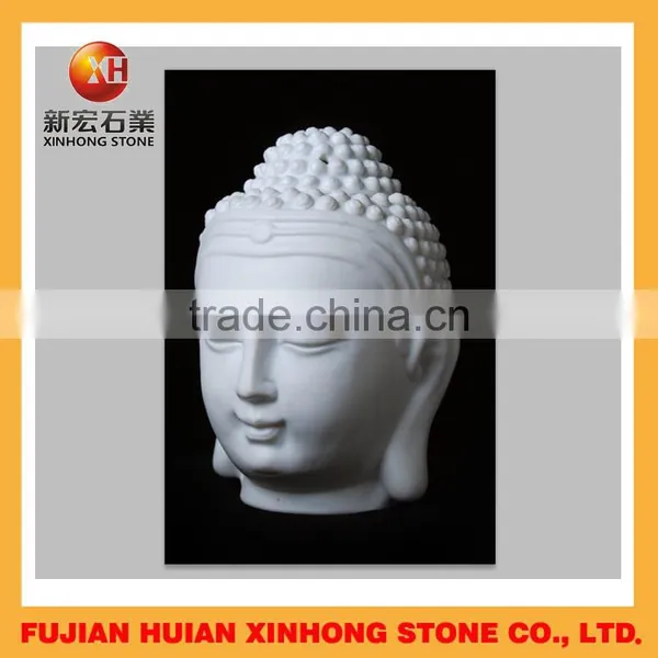 Granite With Marble Stone Hand Carved Buddha Head Statue photo-3