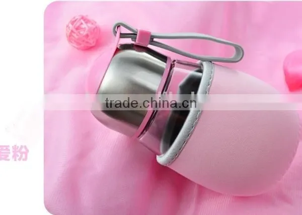 Wholesale Creative Big Belly Penguins Cup Glass Cup Diving Silicone Strap Penguin Tea Glass photo-2