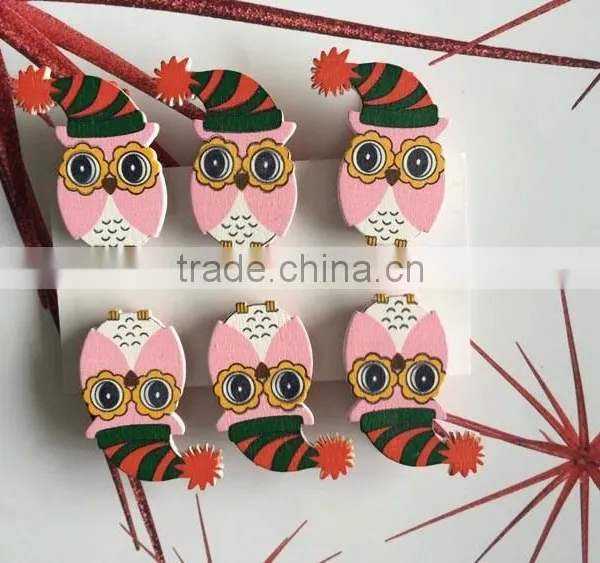 Wooden Decoration Wooden Pegs,decoration Clips Owls Pegs Gifts photo-4