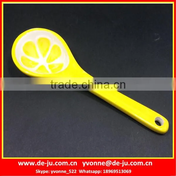 Christmas Watermelon Printing Cheap Ceramic Spoon photo-3