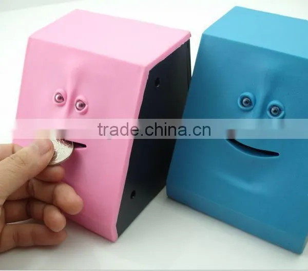 Creative Human Face Shape Saving Pot, Stealing Saving Money Box/Plastic Coin Bank photo-4
