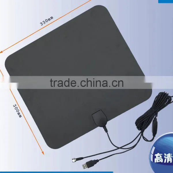 Factory HD Clear Digital Indoor TV Antenna, Free To Air Flat Amplified TV Antenna 50miles Range Strong Signal America TV Antenna photo-2