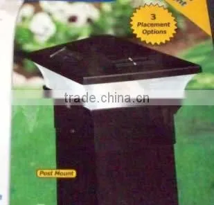 1-PC PAGODA II Plastic Solar Post Cap Garden Deck Light photo-4