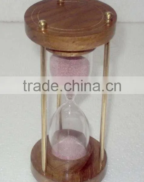 Wood Sand Timer, Hourglass Sand Timer, Minute Sand Timer, Sand Hourglass, Hourglass Timer, Brass Sand Timer, Timer photo-2