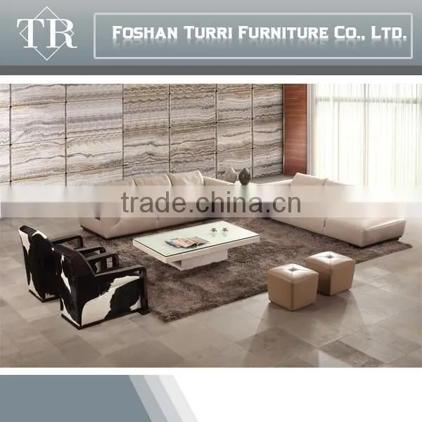 Luxury Home Furniture Chesterfield 3 2 1 Leather Sofa photo-2
