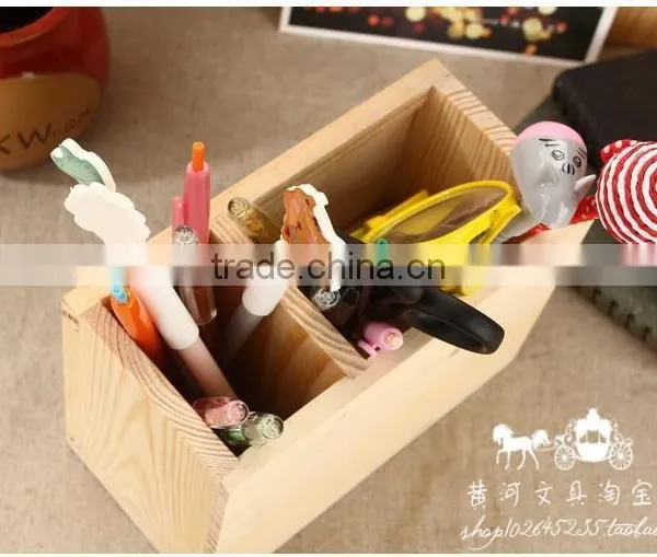Custom Simple Wooden Pen Container,pencil Holder photo-2