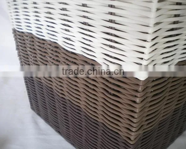 Plastic Material Cheap pp Woven Baskets With Lids photo-5