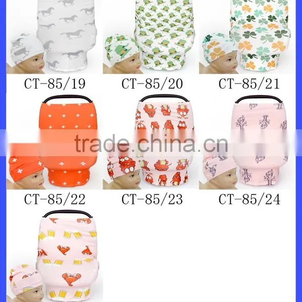 Cartoon Crawfish Print Stitch Stretch Baby Car Seat Cover photo-6