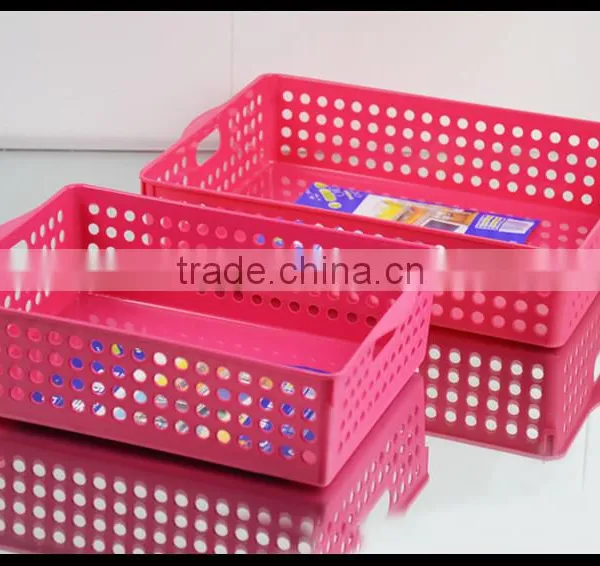 Plastic Storage Basket With Lids, Rectangle Shape Storage Baskets photo-3