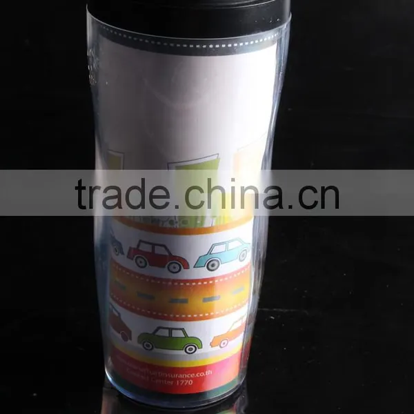 Logo Customized 12oz Double Wall Plastic Travel Mug photo-3