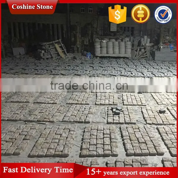 Granite Cobblestone Paver Mats, Mesh Cobblestone Pavers for Sale photo-3