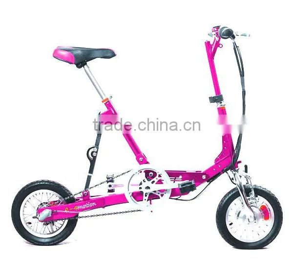 12 Inch Fashion Mini Folding Electric Bicycle Professional Tracking Bike photo-3