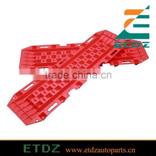2 Pairs Recovery Sand Track Snow Mud Recovery Red Car Vehicles Sand Ladder