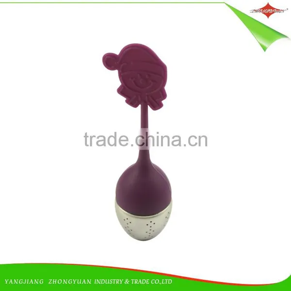 ZY-E3146 Hot Sale Factory Wholesale Leaf Shape Tea Bag Stainless Steel Silicone Tea Infuser Tea Filter
