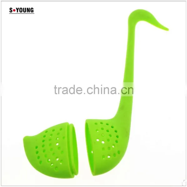 16050 Hot Selling Goose Shape Silicone Tea Strainer photo-3