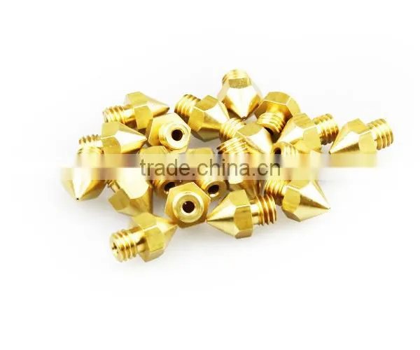 0.2mm 0.3mm 0.4mm 0.5mm 0.6mm Copper Nozzle Extruder Print Head 3D Printer Spray photo-3